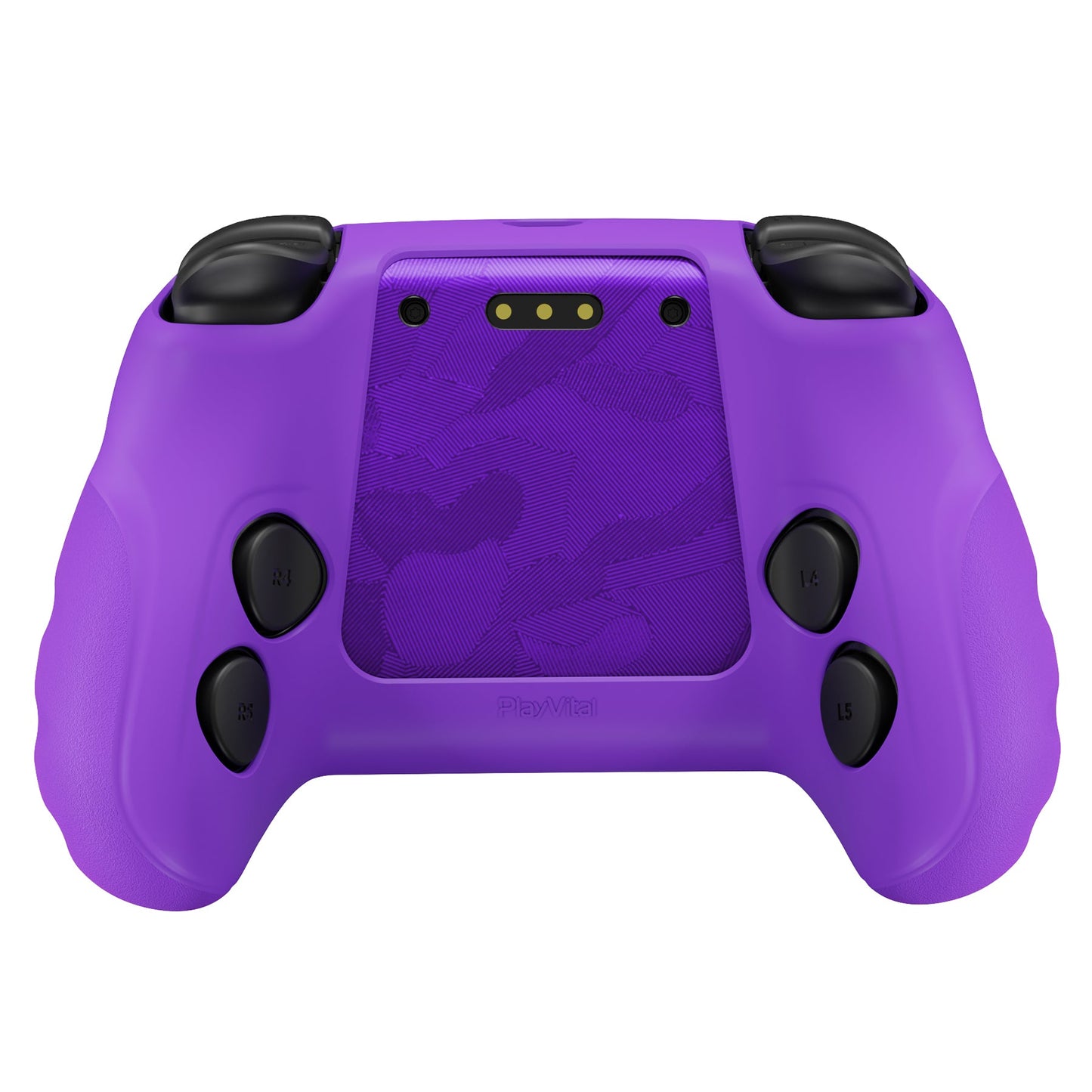 PlayVital Guardian Silicone Cover with 4 Thumb Grips & Stickers for Steam Controller 2 (2026) - Purple PlayVital