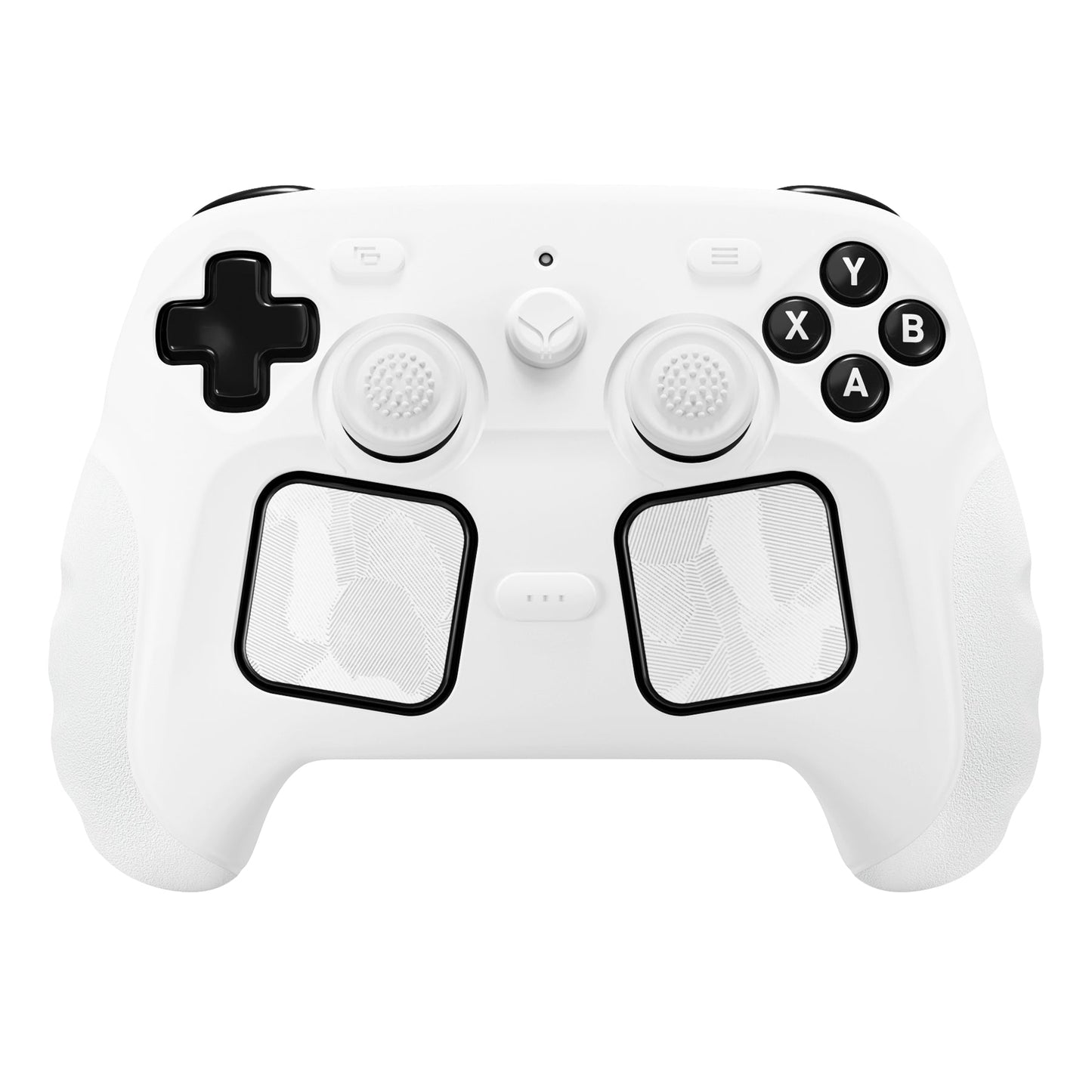 PlayVital Guardian Silicone Cover with 4 Thumb Grips & Stickers for Steam Controller 2 (2026) - White PlayVital
