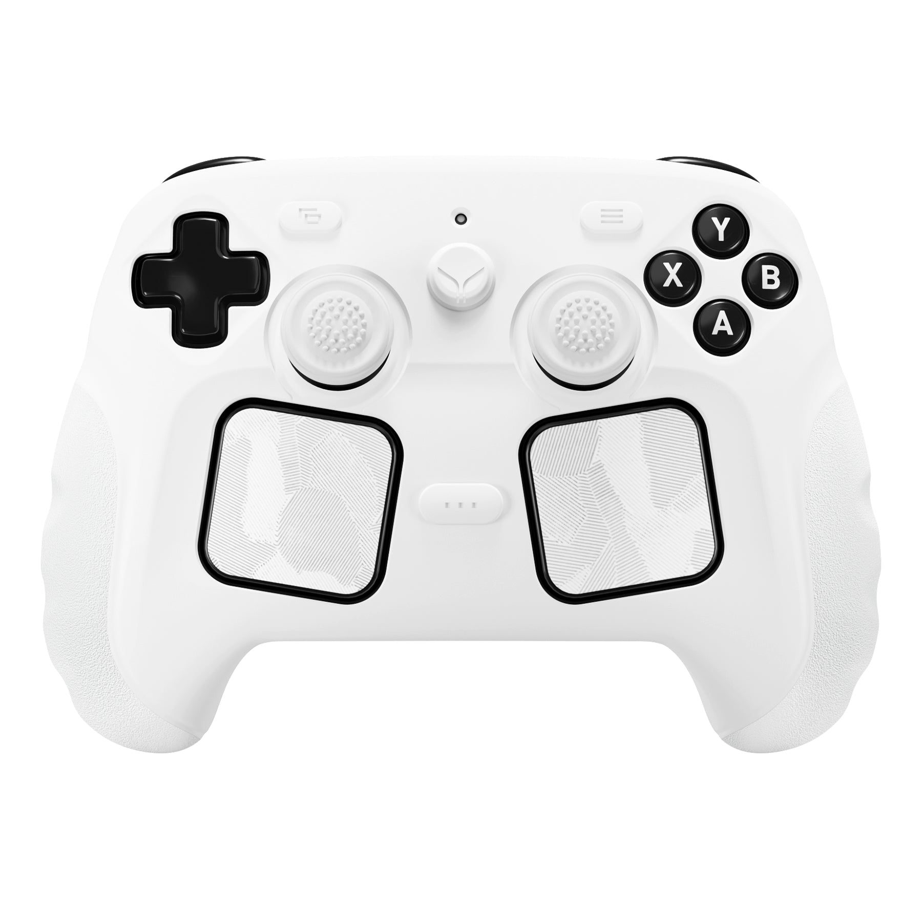 PlayVital Guardian Silicone Cover with 4 Thumb Grips & Stickers for Steam Controller 2 (2026) - White PlayVital