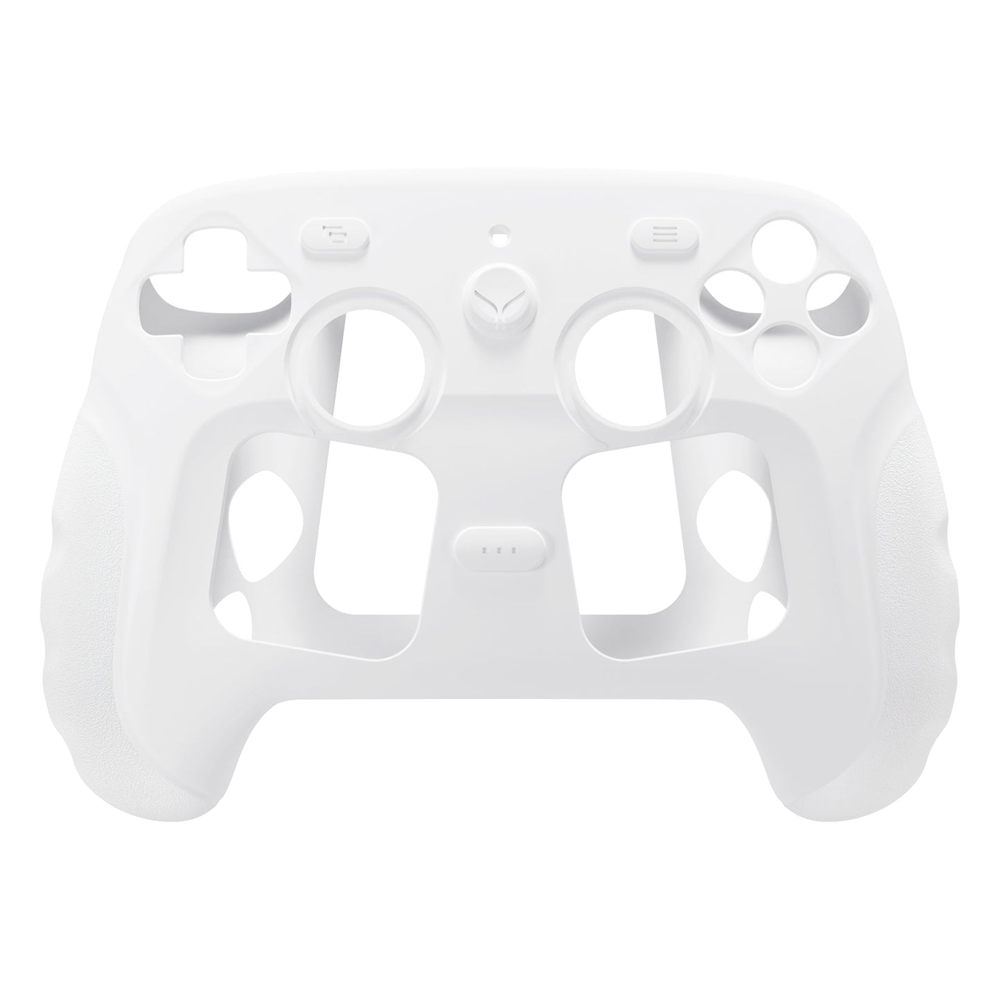 PlayVital Guardian Silicone Cover with 4 Thumb Grips & Stickers for Steam Controller 2 (2026) - White PlayVital
