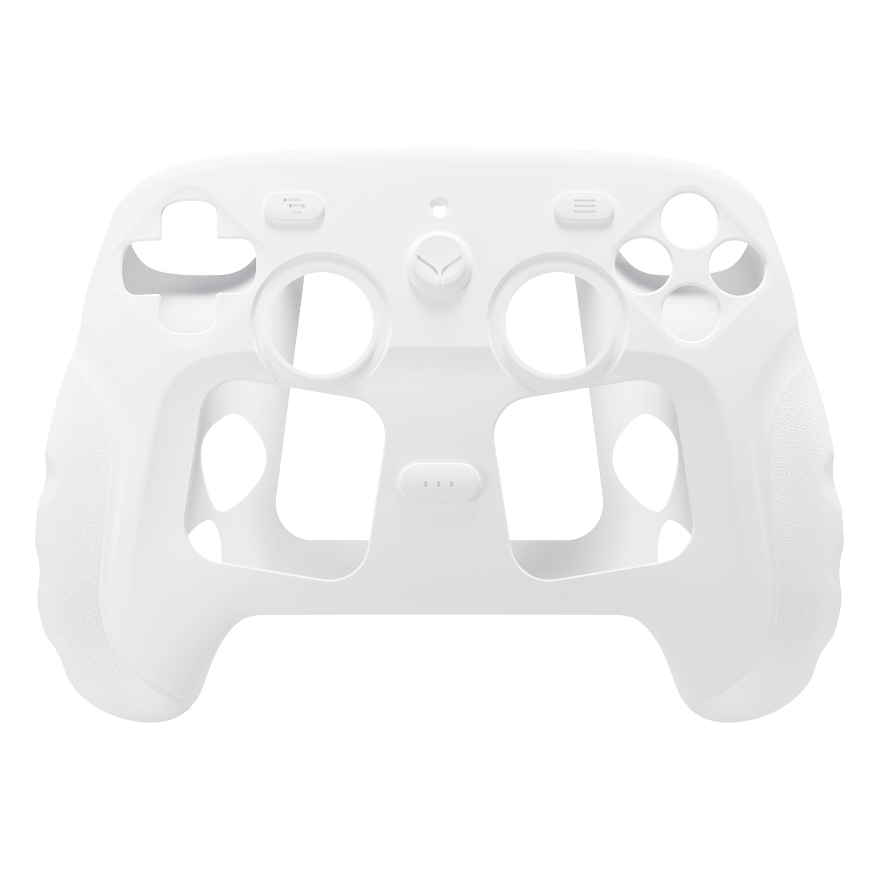 PlayVital Guardian Silicone Cover with 4 Thumb Grips & Stickers for Steam Controller 2 (2026) - White PlayVital