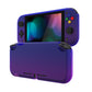PlayVital Hard Shell Protective Case with Screen Protector & Thumb Grip Caps & Button Caps for Nintendo Switch Lite - Gradient Translucent Bluebell PlayVital