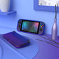 PlayVital Hard Shell Protective Case with Screen Protector & Thumb Grip Caps & Button Caps for Nintendo Switch Lite - Gradient Translucent Bluebell PlayVital