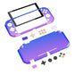 PlayVital Hard Shell Protective Case with Screen Protector & Thumb Grip Caps & Button Caps for Nintendo Switch Lite - Gradient Translucent Bluebell PlayVital