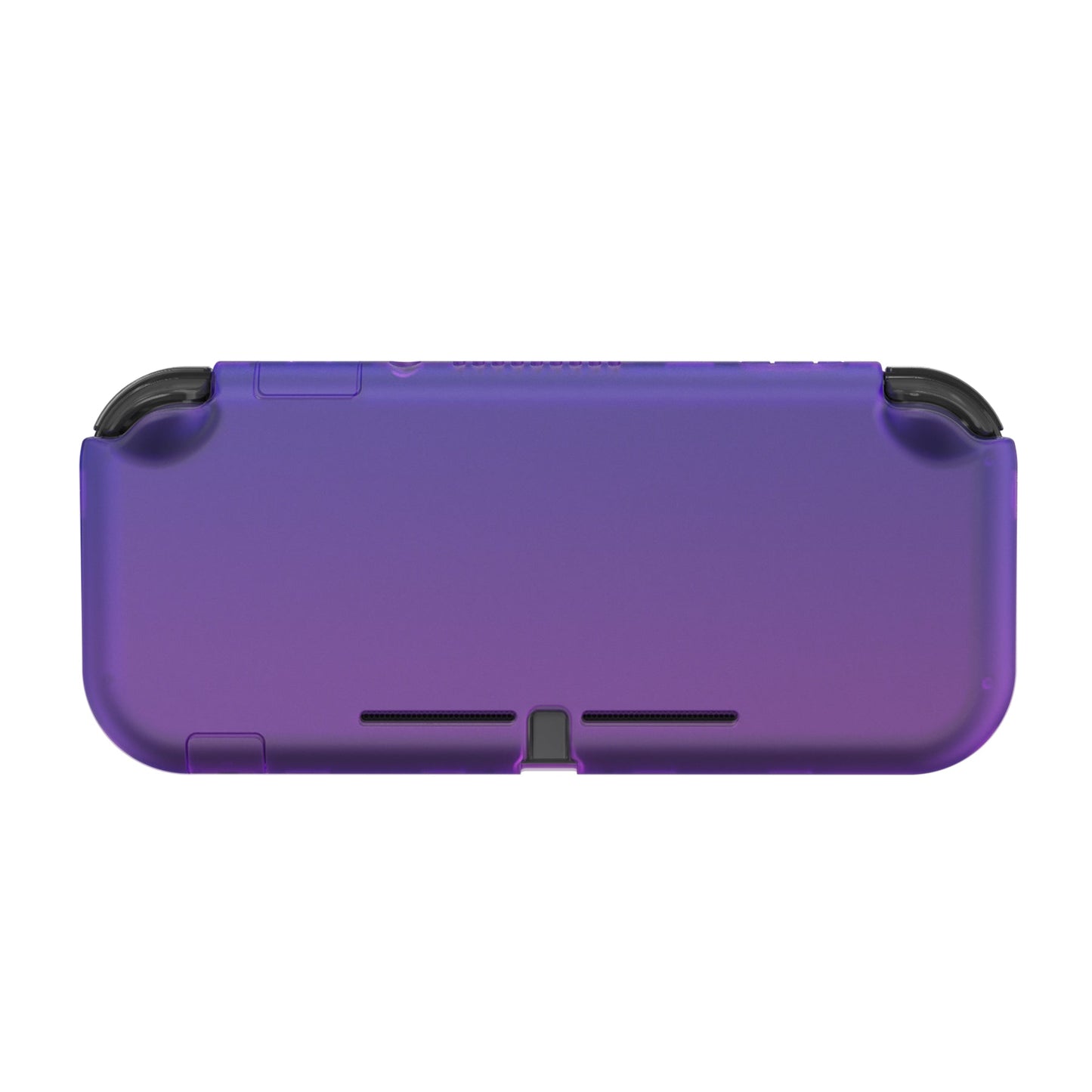 PlayVital Hard Shell Protective Case with Screen Protector & Thumb Grip Caps & Button Caps for Nintendo Switch Lite - Gradient Translucent Bluebell PlayVital