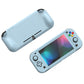 PlayVital Hard Shell Protective Case with Screen Protector & Thumb Grip Caps & Button Caps for Nintendo Switch Lite - Heaven Blue PlayVital