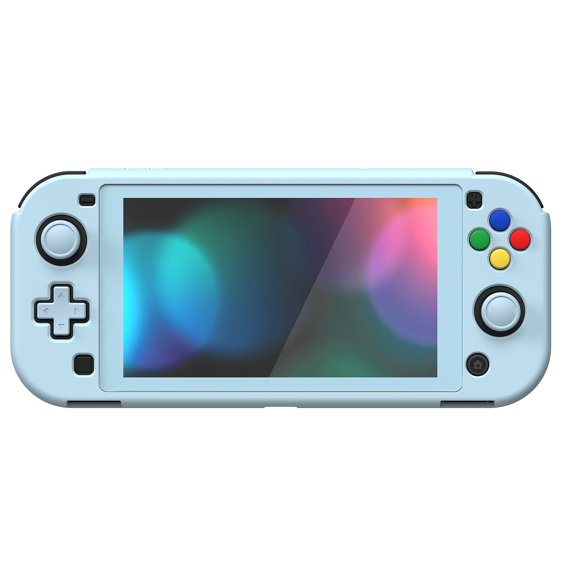 PlayVital Hard Shell Protective Case with Screen Protector & Thumb Grip Caps & Button Caps for Nintendo Switch Lite - Heaven Blue PlayVital