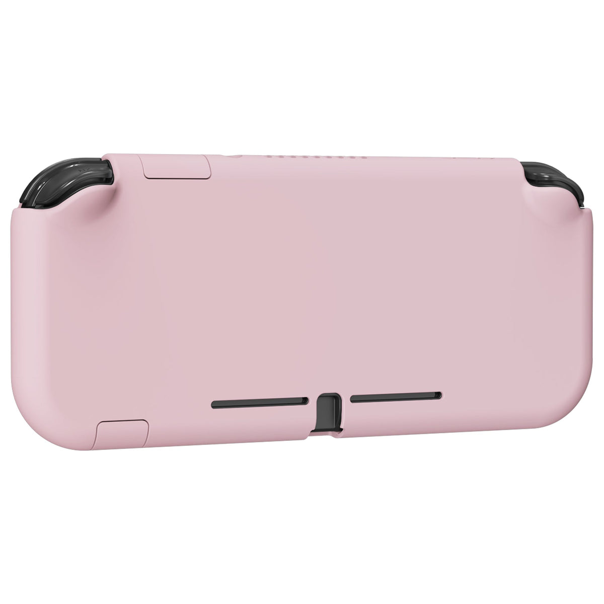 PlayVital Hard Shell Protective Case with Screen Protector & Thumb Grip Caps & Button Caps for Nintendo Switch Lite - Peach Blossom Pink PlayVital