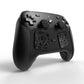 PlayVital Hexagon Diamond Texture Grip Sticker Set for Steam Controller 2, Anti-Slip PU Skin Cover Accessory Kit for Steam Controller with Touchpad Stickers and Thumb Grips - Black PlayVital