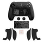 PlayVital Hexagon Diamond Texture Grip Sticker Set for Steam Controller 2, Anti-Slip PU Skin Cover Accessory Kit for Steam Controller with Touchpad Stickers and Thumb Grips - Black PlayVital