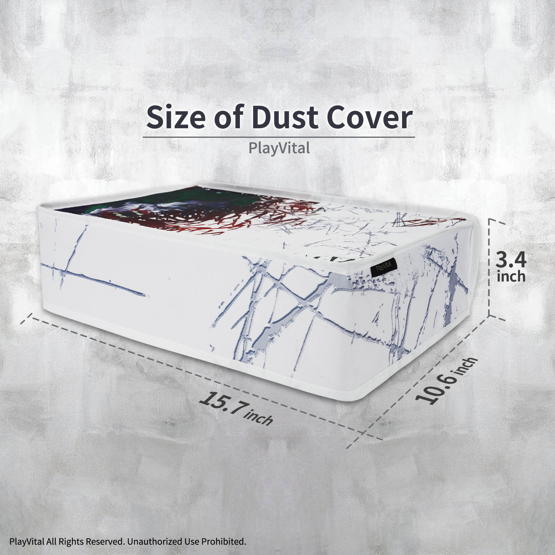 PlayVital Horizontal Anti Scratch Waterproof Nylon Dust Cover for PS5 Console Digital Edition & Regular Edition - Clown Hahaha PlayVital