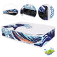 PlayVital Horizontal Dust Cover for ps5 Slim Digital Edition(The New Smaller Design), Nylon Dust Proof Protector Waterproof Cover Sleeve for ps5 Slim Console - The Great Wave - RTKPFH001 PlayVital