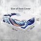 PlayVital Horizontal Dust Cover for ps5 Slim Disc Edition(The New Smaller Design), Nylon Dust Proof Protector Waterproof Cover Sleeve for ps5 Slim Console - The Great Wave - HUYPFH001 PlayVital