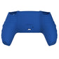 PlayVital Knight Edition Anti-Slip Silicone Cover Skin with Thumb Grip Caps for PS5 Wireless Controller - Passion Blue & Black - QSPF007 PlayVital