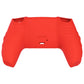 PlayVital Knight Edition Anti-Slip Silicone Cover Skin with Thumb Grip Caps for PS5 Wireless Controller - Passion Red & Black - QSPF005 PlayVital