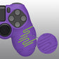 PlayVital Line & Dot Silicone Cover Skin with Thumb Grip Caps for PS4 Slim Pro Controller - Purple