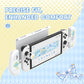 PlayVital Magic Wings Dockable Hard Shell Protective Case for Nintendo Switch OLED with Thumb Grip Caps & Extra Stand - White PlayVital
