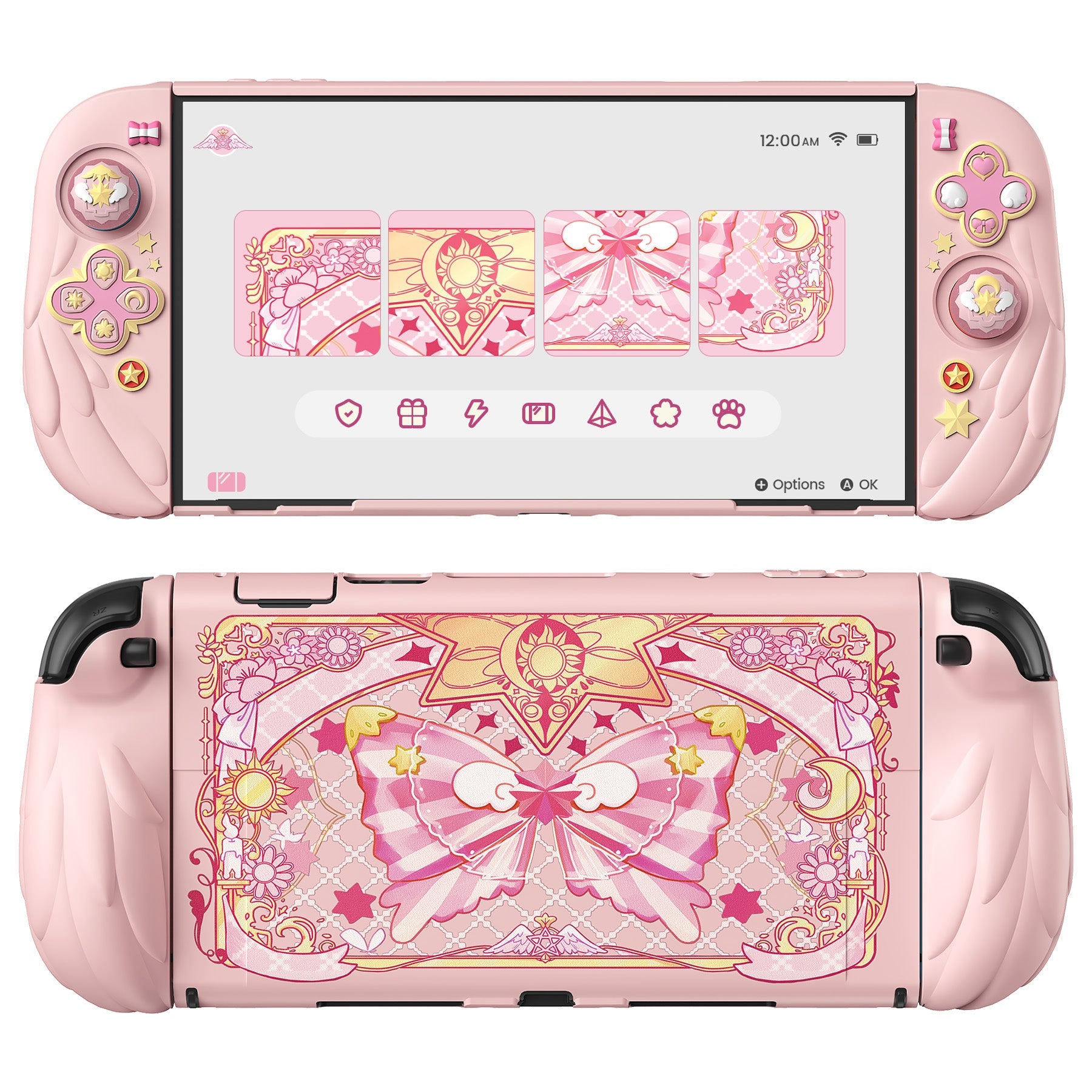 S☆LOUWIN カードケース CASEY(ミラー付)　SOFT PINK Louvini Paris(ルヴィニ パリ)｜カードケース CASEY(ミラー付)/BLACK