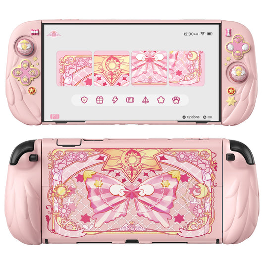 PlayVital Magic Wings Protective Case for Nintendo Switch 2 - Pink PlayVital