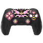 PlayVital Magic Wings Silicone Cover Skin for PS5 Controller with Thumbstick Caps & Themed Stickers, Charging Station Compatible - Black PlayVital