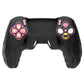 PlayVital Magic Wings Silicone Cover Skin for PS5 Controller with Thumbstick Caps & Themed Stickers, Charging Station Compatible - Black PlayVital