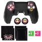 PlayVital Magic Wings Silicone Cover Skin for PS5 Controller with Thumbstick Caps & Themed Stickers, Charging Station Compatible - Black PlayVital