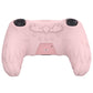 PlayVital Magic Wings Silicone Cover Skin for PS5 Controller with Thumbstick Caps & Themed Stickers, Charging Station Compatible - Pink PlayVital