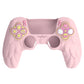 PlayVital Magic Wings Silicone Cover Skin for PS5 Controller with Thumbstick Caps & Themed Stickers, Charging Station Compatible - Pink PlayVital