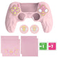 PlayVital Magic Wings Silicone Cover Skin for PS5 Controller with Thumbstick Caps & Themed Stickers, Charging Station Compatible - Pink PlayVital