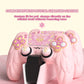 PlayVital Magic Wings Silicone Cover Skin for PS5 Controller with Thumbstick Caps & Themed Stickers, Charging Station Compatible - Pink PlayVital