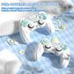 PlayVital Magic Wings Silicone Cover Skin for PS5 Controller with Thumbstick Caps & Themed Stickers, Charging Station Compatible - White PlayVital