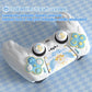 PlayVital Magic Wings Silicone Cover Skin for PS5 Controller with Thumbstick Caps & Themed Stickers, Charging Station Compatible - White PlayVital