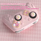PlayVital Magic Wings Silicone Cover for Nintendo Switch 2 Pro Controller, Cute Protective Skin Case for Switch 2 Pro Controller with Back Button Caps & Thumb Grips & Stickers - Pink PlayVital