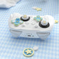 PlayVital Magic Wings Silicone Cover for Nintendo Switch 2 Pro Controller, Cute Protective Skin Case for Switch 2 Pro Controller with Back Button Caps & Thumb Grips & Stickers - White PlayVital