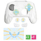 PlayVital Magic Wings Silicone Cover for Nintendo Switch 2 Pro Controller, Cute Protective Skin Case for Switch 2 Pro Controller with Back Button Caps & Thumb Grips & Stickers - White PlayVital