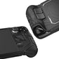 PlayVital Mecha Protective Case with Back Button Enhancement Set & Thumb Grips & Stickers for Steam Deck OLED & LCD - Black PlayVital