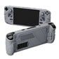 PlayVital Mecha Protective Case with Back Button Enhancement Set & Thumb Grips & Stickers for Steam Deck OLED & LCD - Gray PlayVital