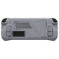 PlayVital Mecha Protective Case with Back Button Enhancement Set & Thumb Grips & Stickers for Steam Deck OLED & LCD - Gray PlayVital