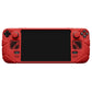 PlayVital Mecha Protective Case with Back Button Enhancement Set & Thumb Grips & Stickers for Steam Deck OLED & LCD - Red PlayVital