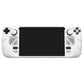 PlayVital Mecha Protective Case with Back Button Enhancement Set & Thumb Grips & Stickers for Steam Deck OLED & LCD - White PlayVital