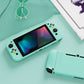 PlayVital Misty Green Protective Case for NS Switch, Soft TPU Slim Case Cover for NS Switch Console with Colorful ABXY Direction Button Caps - NTU6032G2 PlayVital