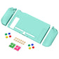 PlayVital Misty Green Protective Case for NS Switch, Soft TPU Slim Case Cover for NS Switch Console with Colorful ABXY Direction Button Caps - NTU6032G2 PlayVital
