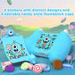 PlayVital MonoEye Monster Cute Silicone Cover for Xbox Series X/S Controller, Includes Joystick Caps and Stickers for Xbox Core Controller Grip Case - Blue PlayVital