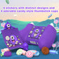 PlayVital MonoEye Monster Cute Silicone Cover for Xbox Series X/S Controller, Includes Joystick Caps and Stickers for Xbox Core Controller Grip Case - Purple PlayVital