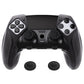 PlayVital Ninja Edition Anti-Slip Half-Covered Silicone Cover Skin with Thumb Grip Caps for PS5 Edge Controller - Black - EYPFP001 PlayVital