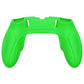PlayVital Ninja Edition Anti-Slip Half-Covered Silicone Cover Skin with Thumb Grip Caps for PS5 Edge Controller - Green - EYPFP009 PlayVital