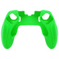 PlayVital Ninja Edition Anti-Slip Half-Covered Silicone Cover Skin with Thumb Grip Caps for PS5 Edge Controller - Green - EYPFP009 PlayVital