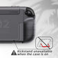 PlayVital PURE Ergonomic TPU Protective Cover with Thumb Grips for Nintendo Switch 2 - Clear Black PlayVital