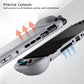 PlayVital PURE Ergonomic TPU Protective Cover with Thumb Grips for Nintendo Switch 2 - New Hope Gray PlayVital