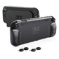 PlayVital PURE Grip Case for Nintendo Switch 2, Shockproof TPU Protective Cover Ergonomic Anti-Slip Grips Design & Thumbstick Caps - Clear Black PlayVital